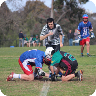 Mason Lewis of Camberwell Lacrosse at the Face Off